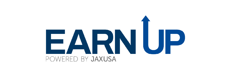 Earn Up - Powered by JAX USA logo